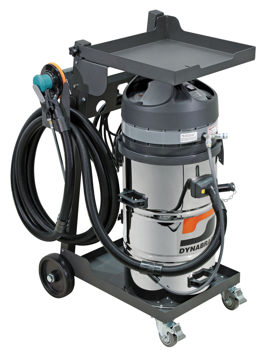 Mega-Raptor Vac®Pro Pack Mobile Vacuum System w/Storage Box: Vacuum Kit w/5" Spirits & Pro Cart, M-Class, 120v/60Hz, 15 Amp, 20 gal., Conductive - Vacuum Systems